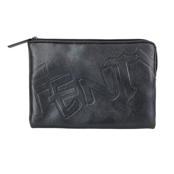 FENTY Black Zippered Pouch - Sleek and Minimalist Design - Picture 1 of 8